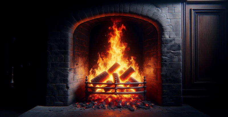 if fireplace is burning identifier