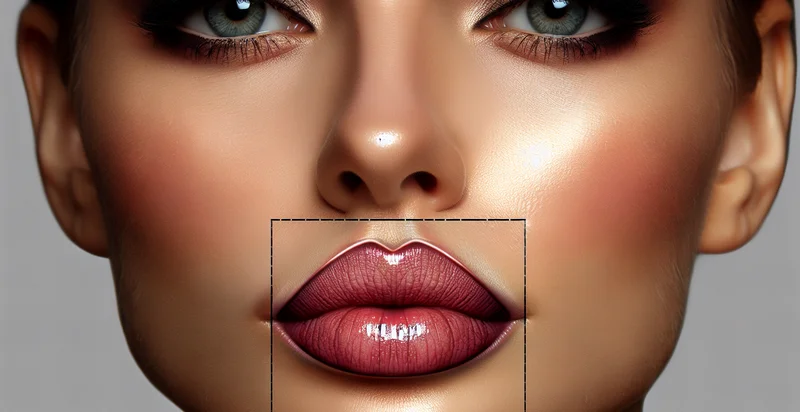 if has overlined lips identifier