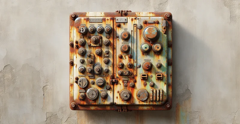 if junction box is rusted identifier