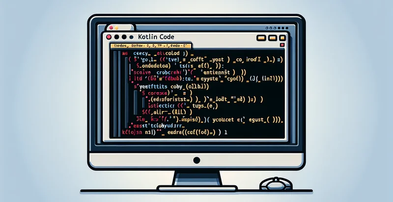 if kotlin code has syntax error identifier