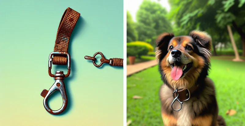 if leash clip is rusted identifier