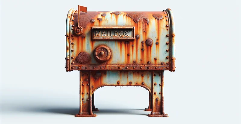 if mailbox is rusted identifier