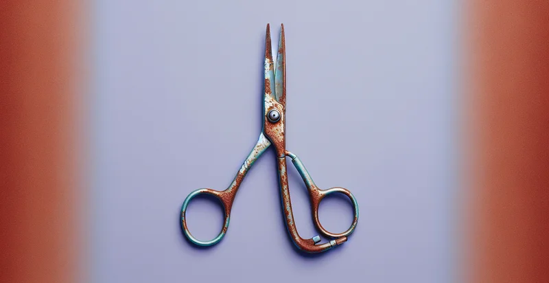 if medical scissors are rusted identifier