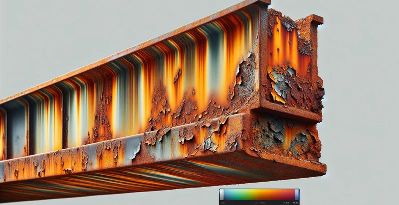 if metal beam is rusted identifier