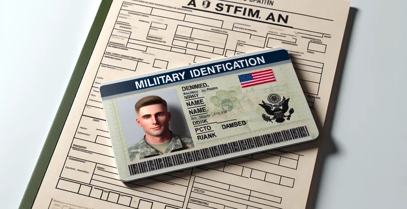 if military id is in a form identifier