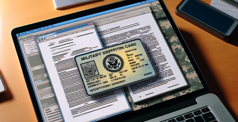 if military id is in a PDF identifier