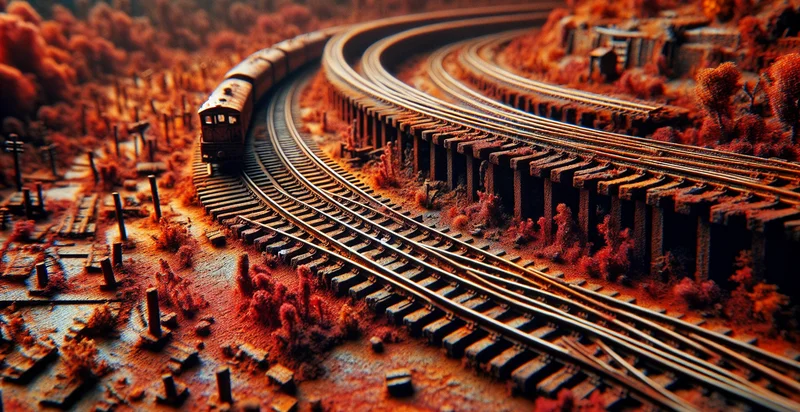 if model train track is rusted identifier