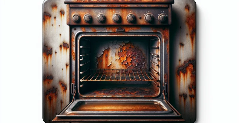 if oven rack is rusted identifier