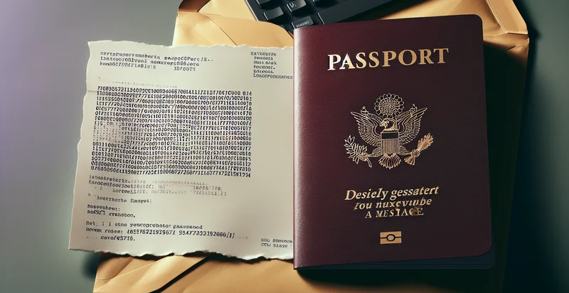 if passport number is in a message identifier