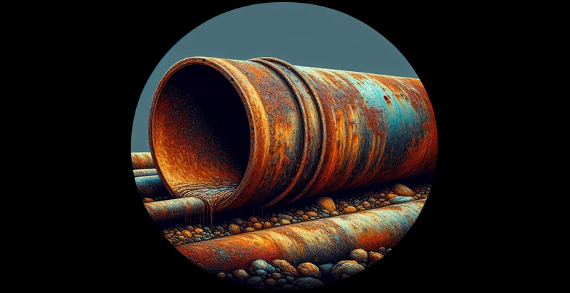 if pipe is rusted identifier