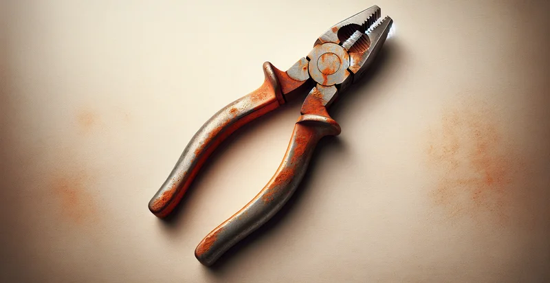 if pliers are rusted identifier