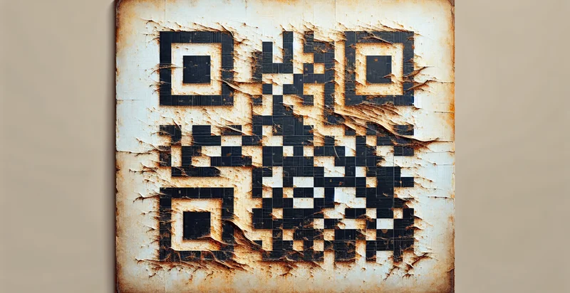 if qr code is damaged identifier