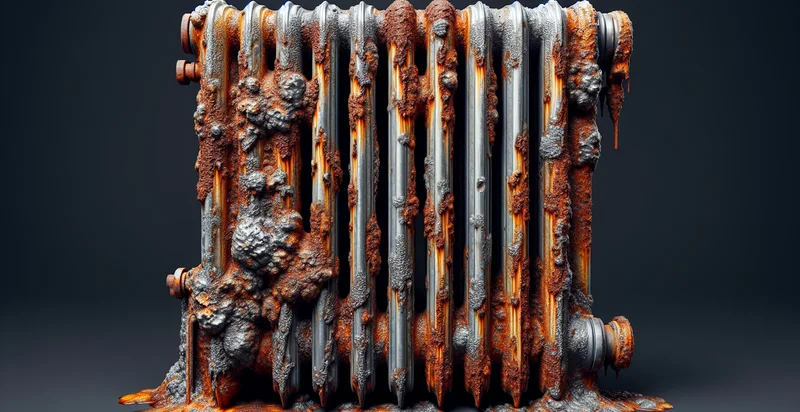 if radiator is rusted identifier