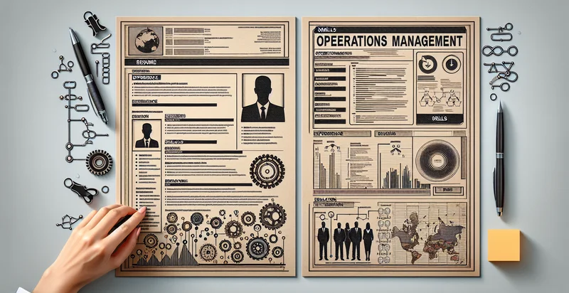 if resume is for operations management identifier