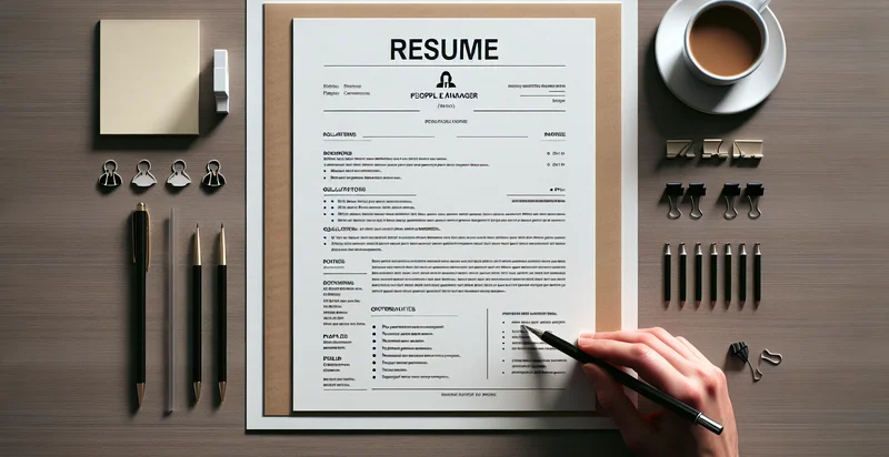 if resume is for people manager identifier