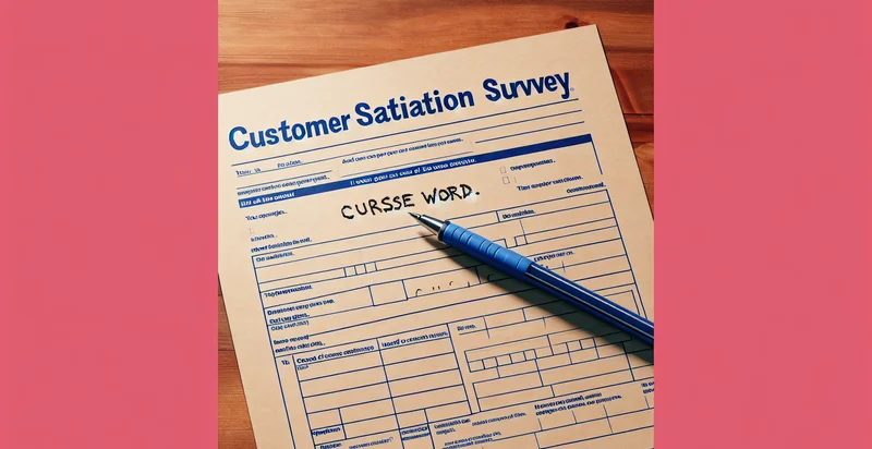 if satisfaction survey contains a curse word identifier