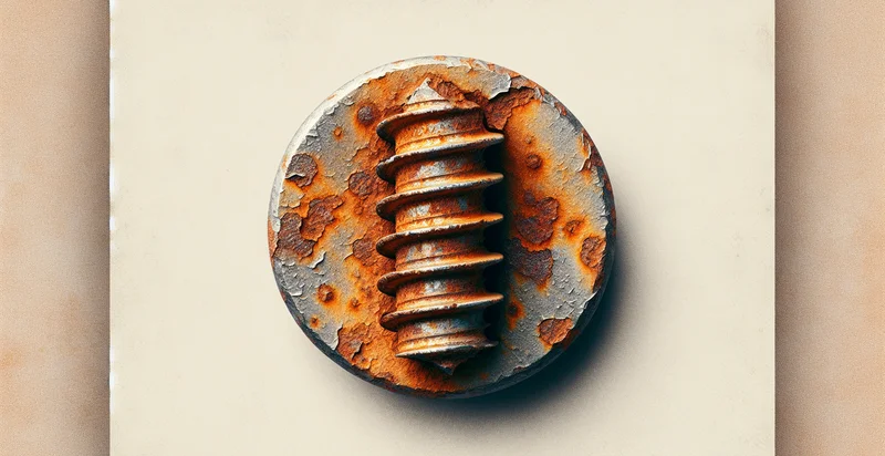 if screw is rusted identifier