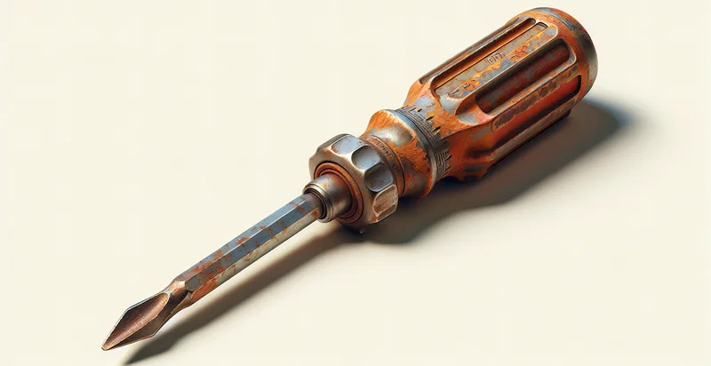 if screwdriver is rusted identifier