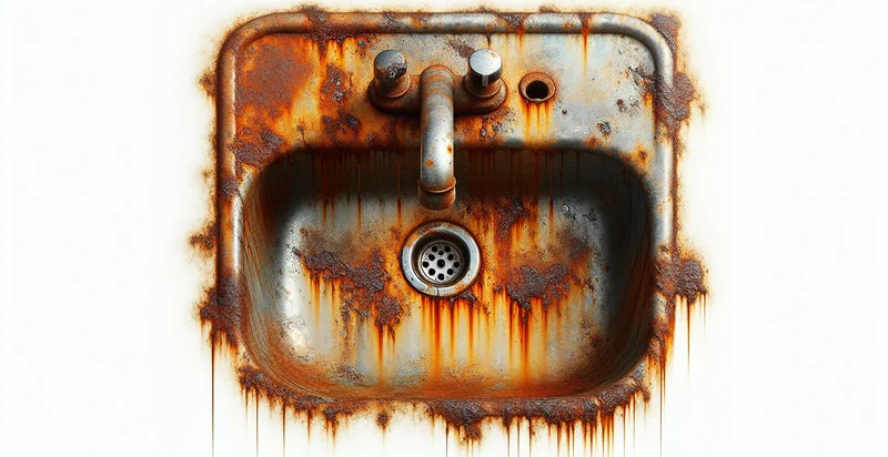 if sink is rusted identifier