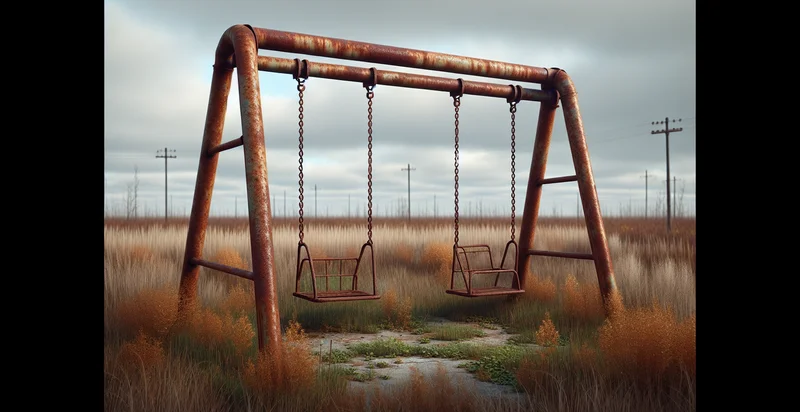 if swing set is rusted identifier