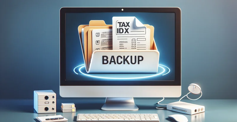 if tax id is in a backup file identifier