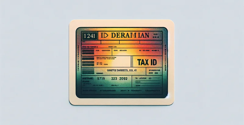 if tax id is in a scan identifier