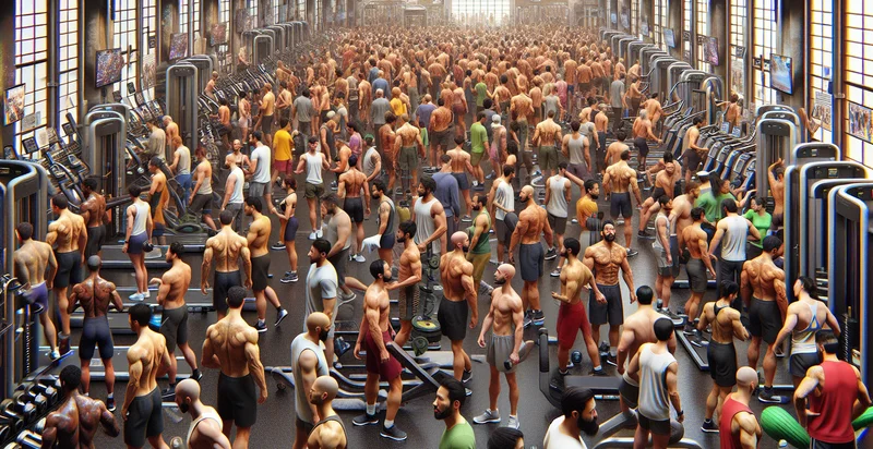 if the gym is crowded identifier