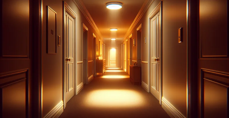 if the hallway light is on identifier