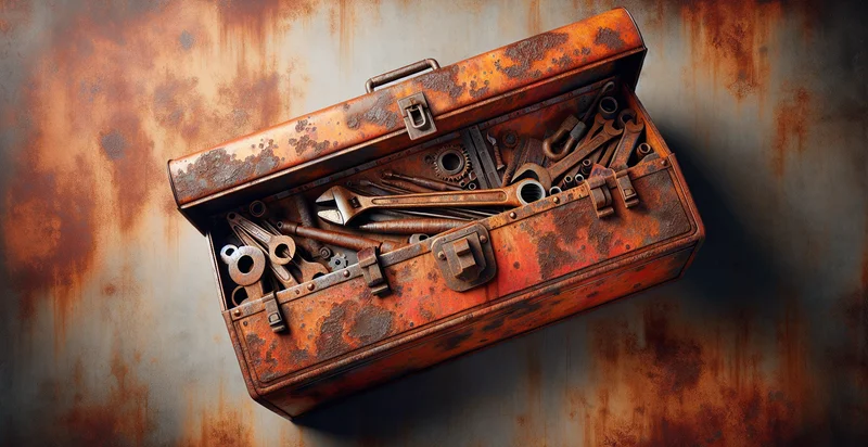 if tool box is rusted identifier