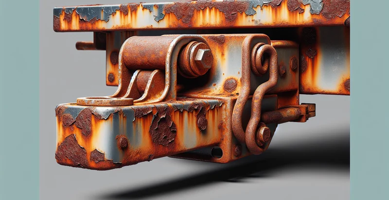 if trailer hitch is rusted identifier