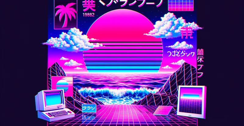 if vaporwave aesthetic identifier