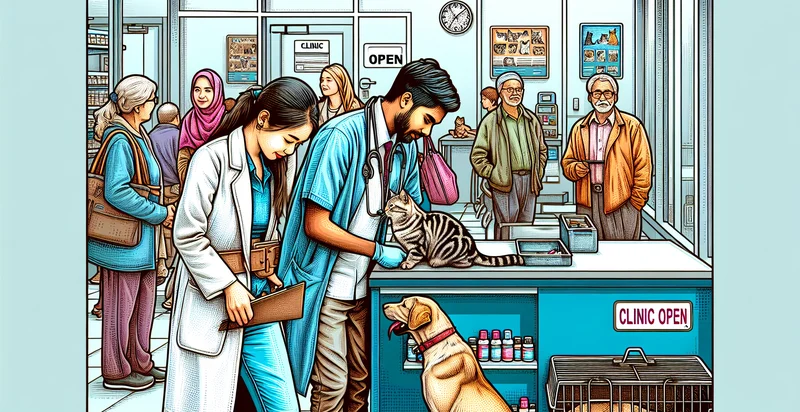 if veterinary clinic is open identifier