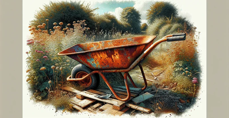 if wheelbarrow is rusted identifier