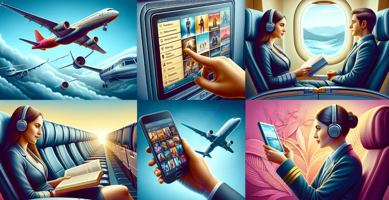 in-flight entertainment options identifier