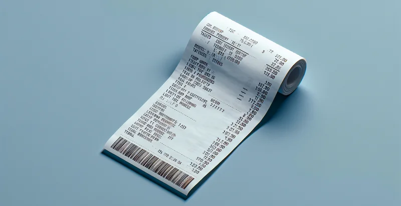 if receipt is facing up identifier