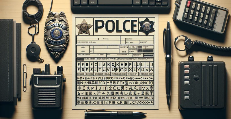 language of police report identifier