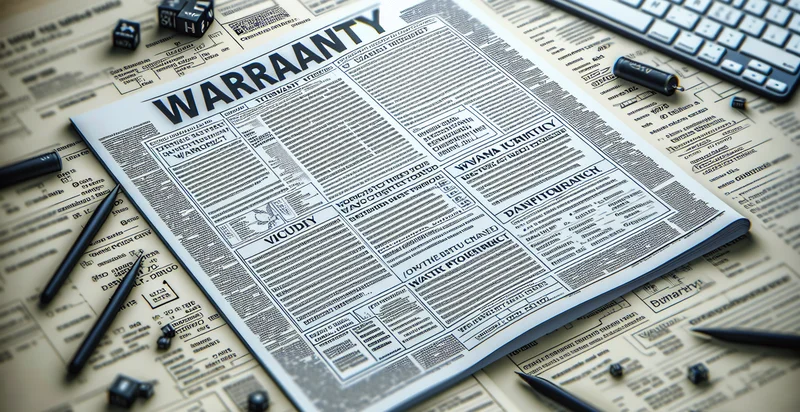 language of warranty document identifier