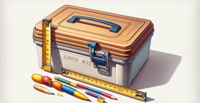 length of lunch box in inches identifier