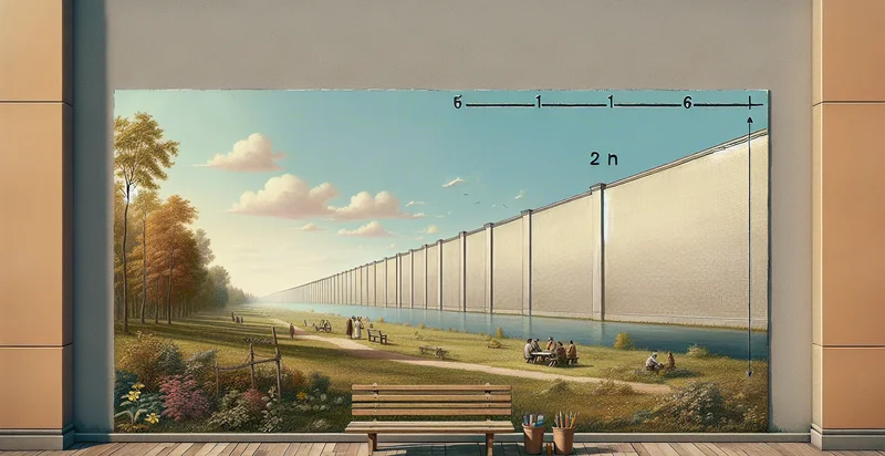 length of retaining wall in feet identifier