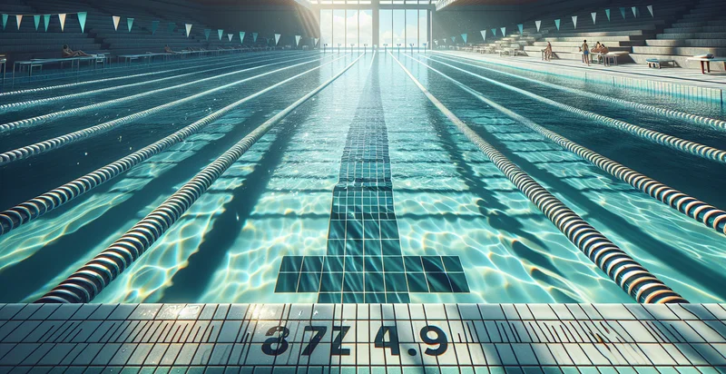 length of swimming lane in feet identifier