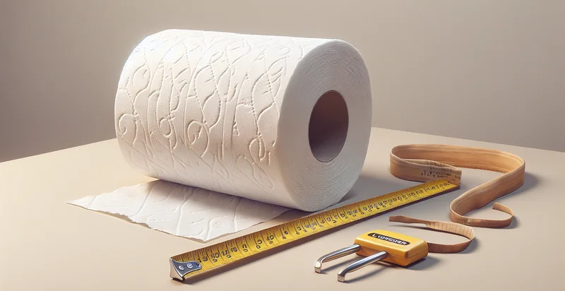 length of toilet paper roll in inches identifier