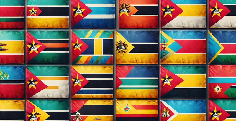 mozambique province flags identifier