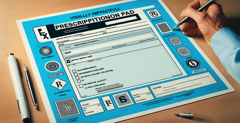 prescription pad authenticity identifier