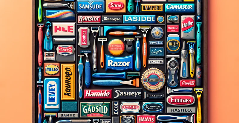 razor brands by logo identifier