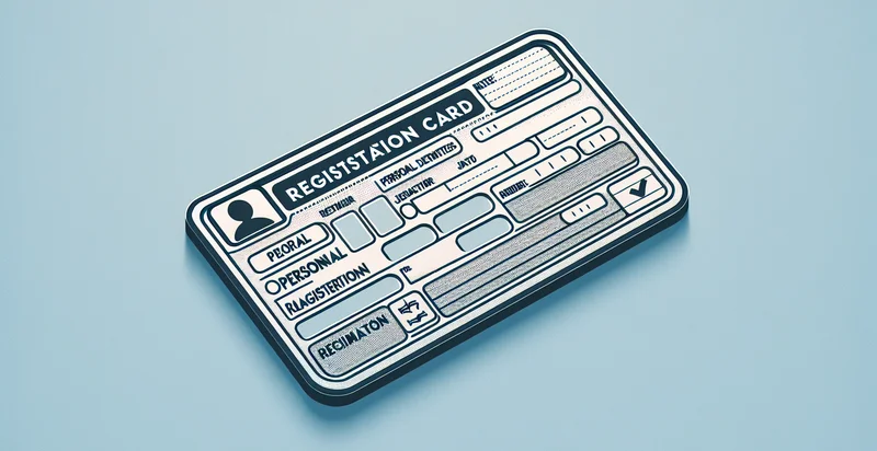 registration card quality identifier