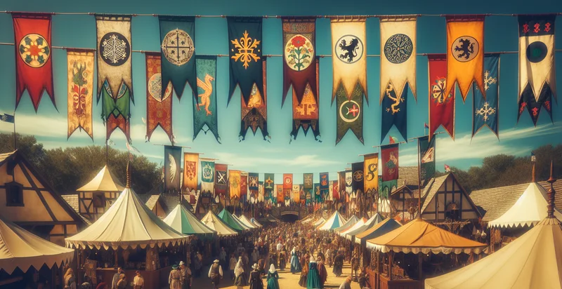 renaissance fair flags identifier