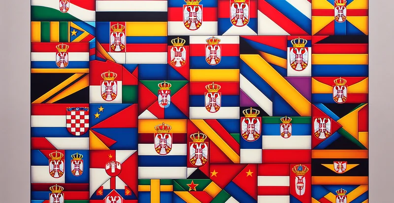 serbian district flags identifier