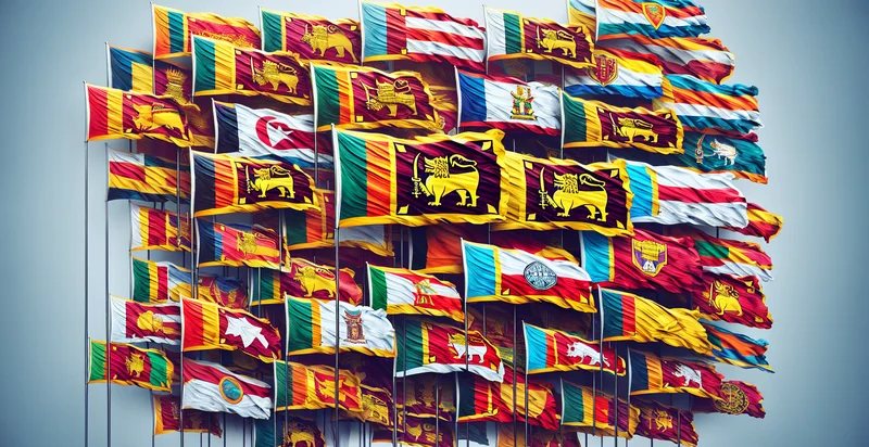 sri lankan province flags identifier