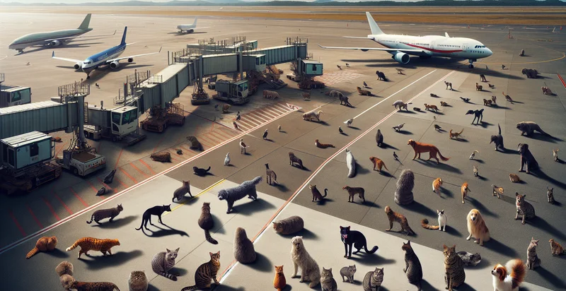 stray animals presence at airport identifier