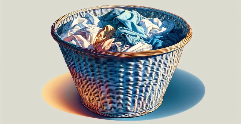 the color of a laundry basket identifier